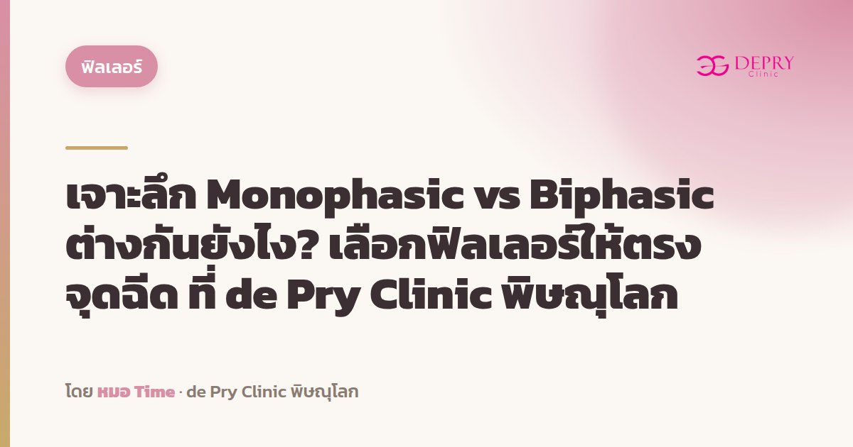Monophasic vs Biphasic Fillers: What's the Difference? Choosing the Right Filler for Your Injection Site at Depry Clinic, Phitsanulok