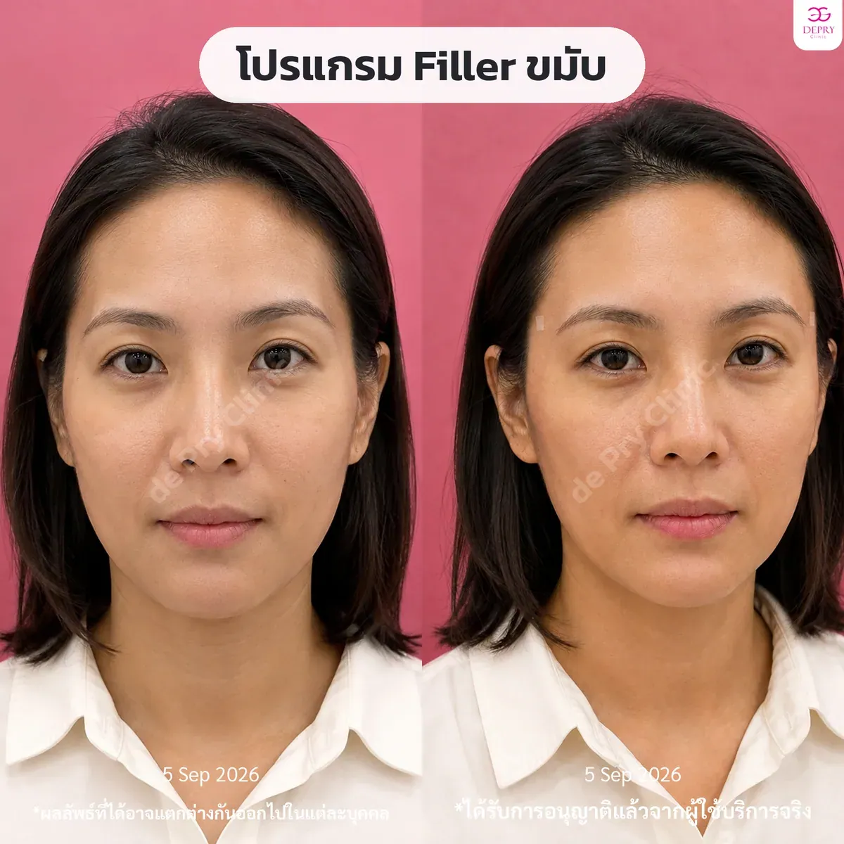 ผลลัพธ์ก่อนและหลังการรักษา